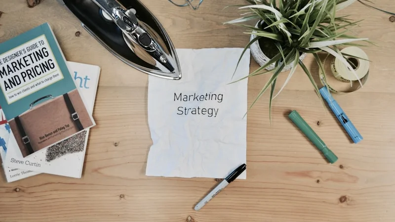 Content creator setting up product shots for affiliate marketing